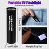 UV Light Rechargeable USB Flashlight 365nm Blacklight Ultraviolet Lamp LED Portable Mini Handheld Torch Dog Urine Stain Detector