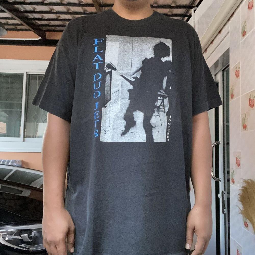 Rare Vintage 90s Flat Duo Jets Black Color All Size S tO 5XL Shirt Unisex T-Shirt S