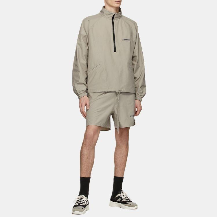 Fear of God Essentials FW20 Half-Zip Track Jacket Moss Men's FOG-FW20-188