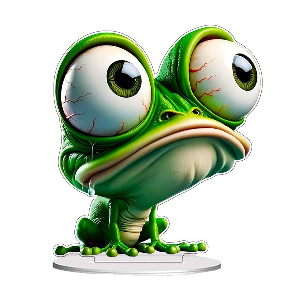 Cartoon Creative Funny Frog Home Decoration - Desktop Ornaments for Living Room Decorative Item Hot Selling