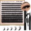 Fluffy Thick Lash Clusters Diy Eyelash Extension 200D 10-18Mix Individual Lashes Eyelash Extensions Clusters