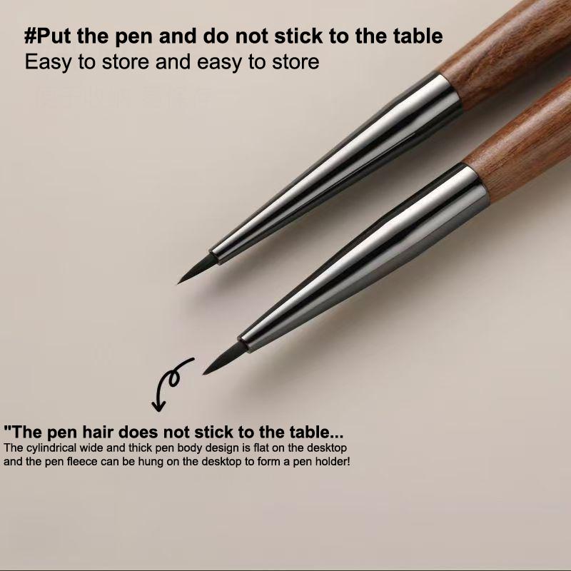 Bois de santal Ongle Gel UV Stylo Pinceau Pinceau Liner Nail Art Pinceau Dessin Peinture Fleur Outil Manucure