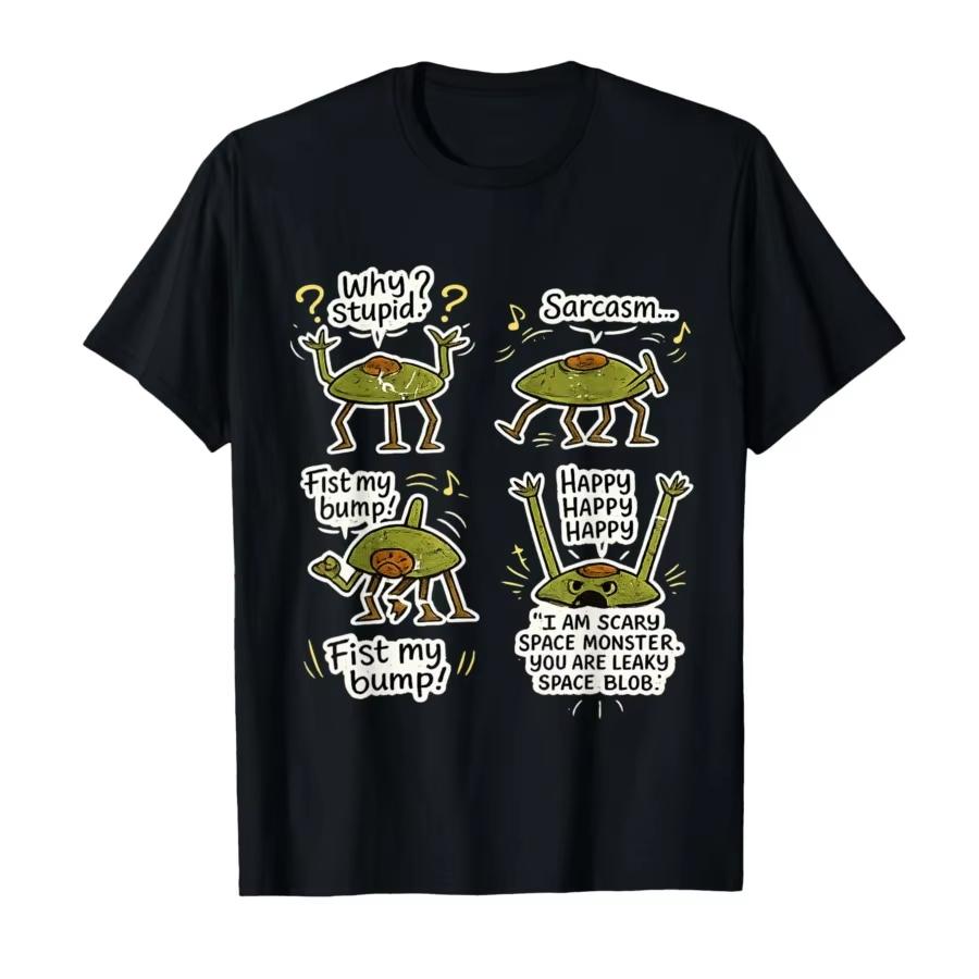 Hailey Mary Project Loki Alien Pattern Cotton Shortsleeved Tshirt for Both Unisex and Women Suitable for Reading Enthusiasts