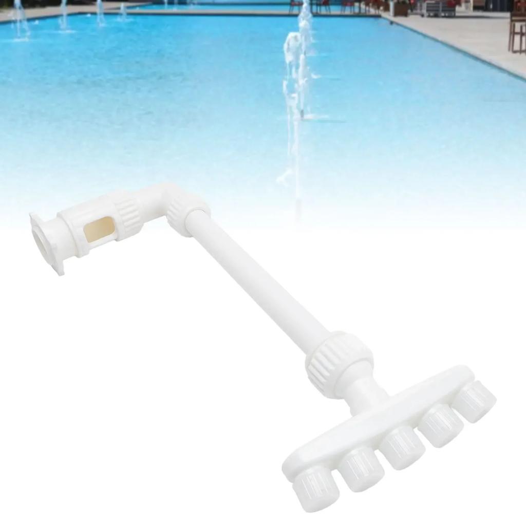 Pool Fountain 5 Nozzles Adjustable Height Swimming Pool Waterfall Sprinkler For Fish Pond Garden