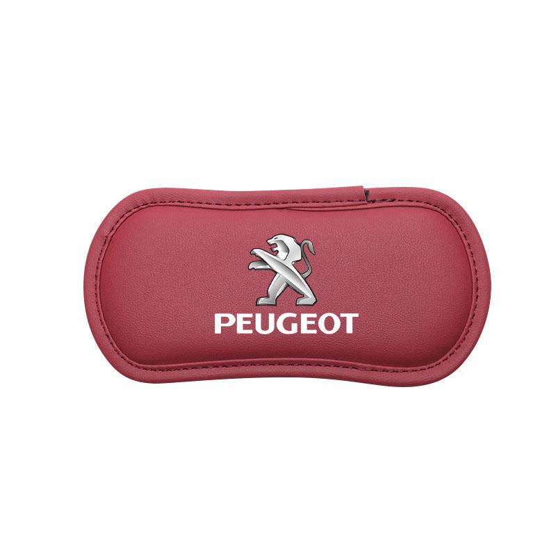 For Peugeot 308 408 508 RCZ 208 3008 2008 206 207 108 406 407 408 206 207 208 306 307 1Pcs Leather Car Pillow Car Knee Pad Elastic Memory Foam Leg Pad