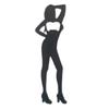 [A3409] - Humoristisk metall flaskeåpner 'Ideal Woman' svart - 16 cm