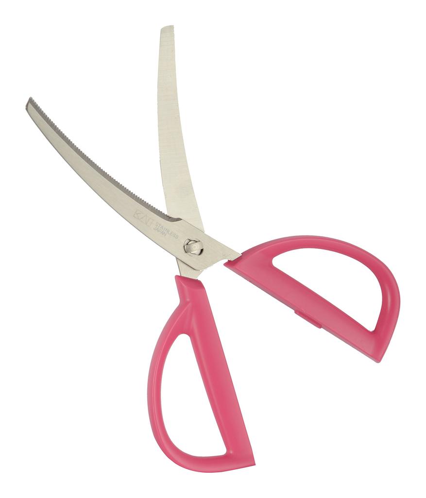 Kai Corporation KAI Kitchen Scissors, Disassemblable, Curved, with Case, Pink, Kitchen Tool, Kai House Select DH2054