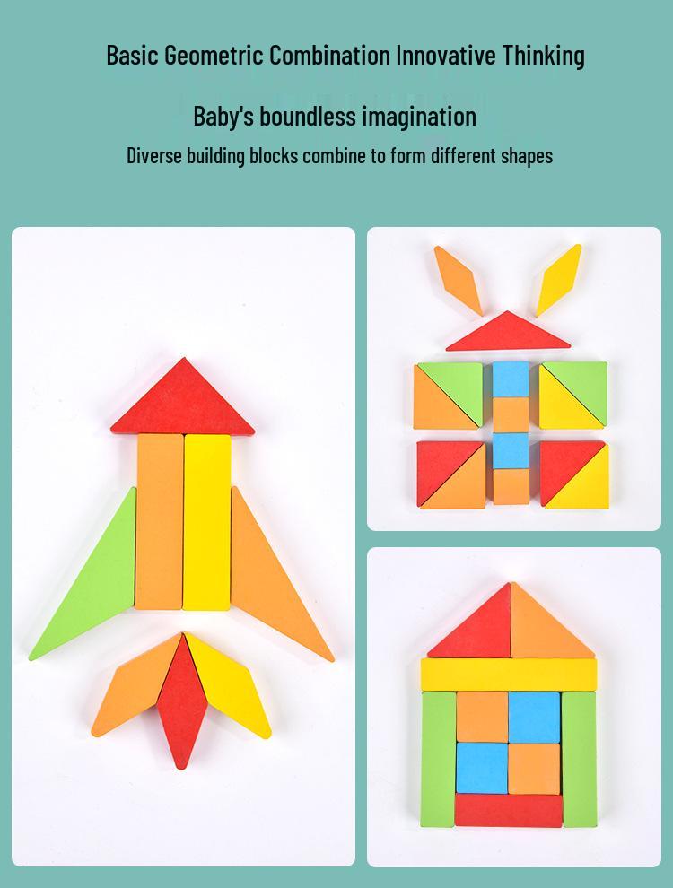 Montessori Wooden Shape Puzzle for Infants and Toddlers