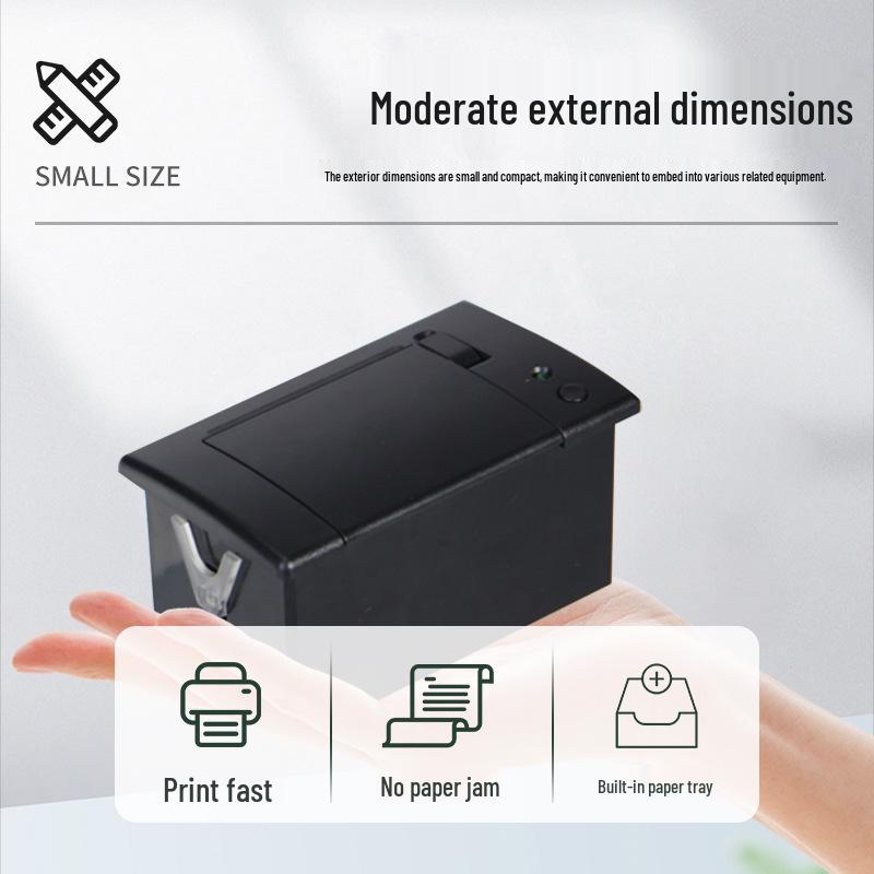 58mm Embedded Thermal Receipt Printer Module with Serial Port RS232/TTL Black Module 12-24V TTL
