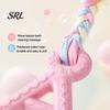 Letter Shape Pet Toy A-Letter Dog Chew with Braided Rope, Tug of War Boredom Puppy Teeth Cleaning Toy, for Small Medium Breed Dogs