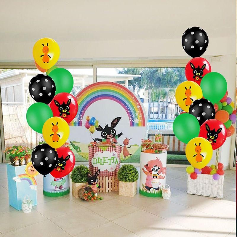 Bing Kids Bunny Birthday Party Supplies Decor Balloon Banner Cupcake Prop Topper
