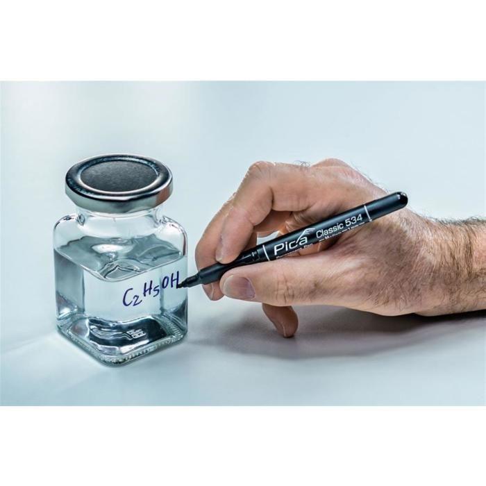 Pica classic Filzstift permanent 1 mm rund schwarz