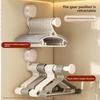 Abs Suction Cup Balcony Clothes Rack With Telescopic Hook For Home Organization
