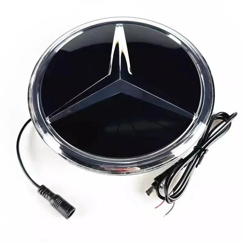 Car Front Grill Logo Light 3D LED Badge For Mercedes Benz W447 V-class VITO Emblem Luminous Decorative Light1 ZM1