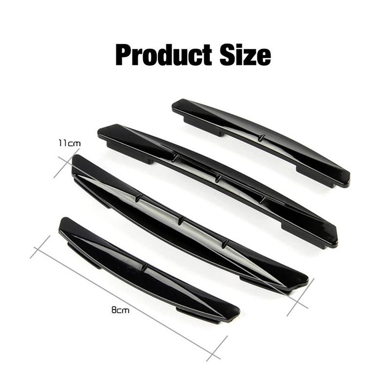 4Pcs Car Sticker Door Edge Guards Trim Molding Protection Strip Scratch Protector Car Collision Crash Barriers Auto Accessories