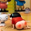5cm Kawaii Anime Crayon Shin Chan Swollen Buttocks Figurine PVC Model Doll Desktop Decorations Cartoon Cute Ornament Kids Gift