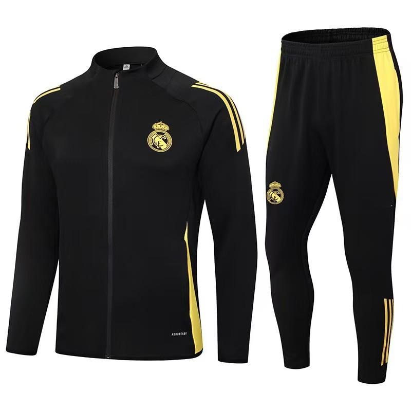 Adult full set soccer training suit, long sleeve half zip, quick dry warm‑up tracksuit