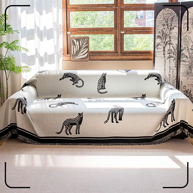 Nordic Style Light Luxury High-end Sofa Cover Fabric Четырехсезонный универсальный чехол — фото 4