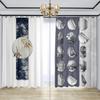 Chinesischer Vorhang Paravent Neuer Chinesischer Wohnraum High-End Atmosphäre Tusche Lotusblume Retro Zen Hohe Verdunkelung Neues Modisches Muster