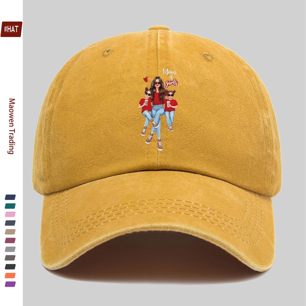 Pc MotherS Day Cartoon Anime Printed Pattern Baseball Cap Spring Summer Fashion Decor Sun Hat Truck Driver Papa Hat Comfort