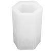 Resin Mold Large Pen Holder Silicone Molds Reusable DIY Casting Supplies for Flower Pots GiftsHex Pattern