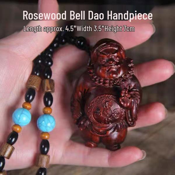 Small-Leaf Red Sandalwood Pendant: Wealth-Attracting Pixiu, Gourd, Dragon, Tortoise Design