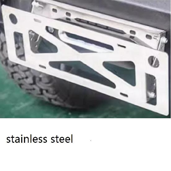 Winch Translation License Plate Frame Vehicle License Plate Frame Front and Rear Bumper Guide Port Off-road Bumper Trailer Hook