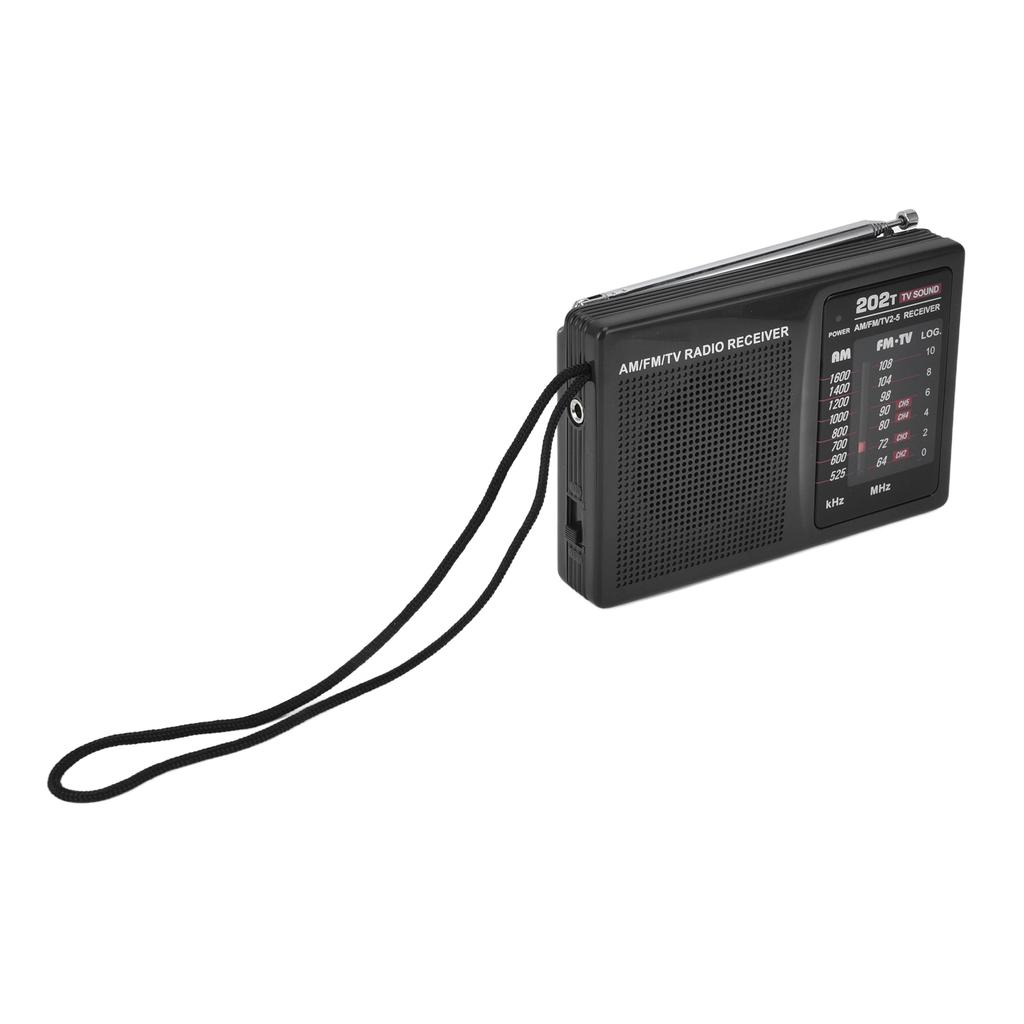 FM AM Radio Portable Pocket Manual Tuning Radio with External Headphones Plug for Indoor Outdoor