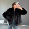 Yousheng Women's Fluffy Faux Fur Jacket Long Sleeve Lapel Furry Coat Open Front Shaggy Jacket Winter Warm Outerwear