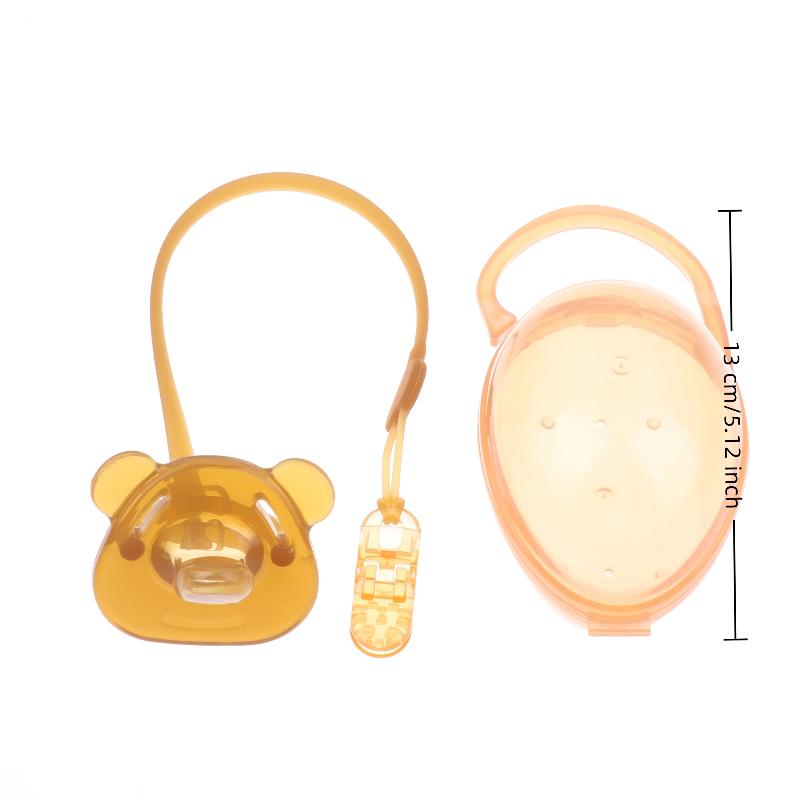 Silicone Pacifier Baby Pacifier Nipple Newborn Dummy Infant Round Nipple Soother Pacifier Teething Toys With Storage Box
