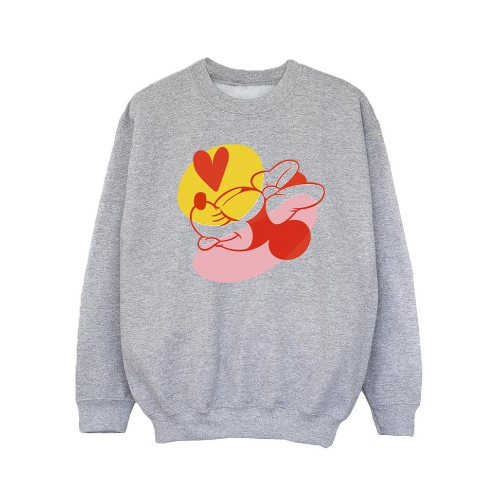 Disney Mädchen Minnie Maus Zungenherz Sweatshirt
