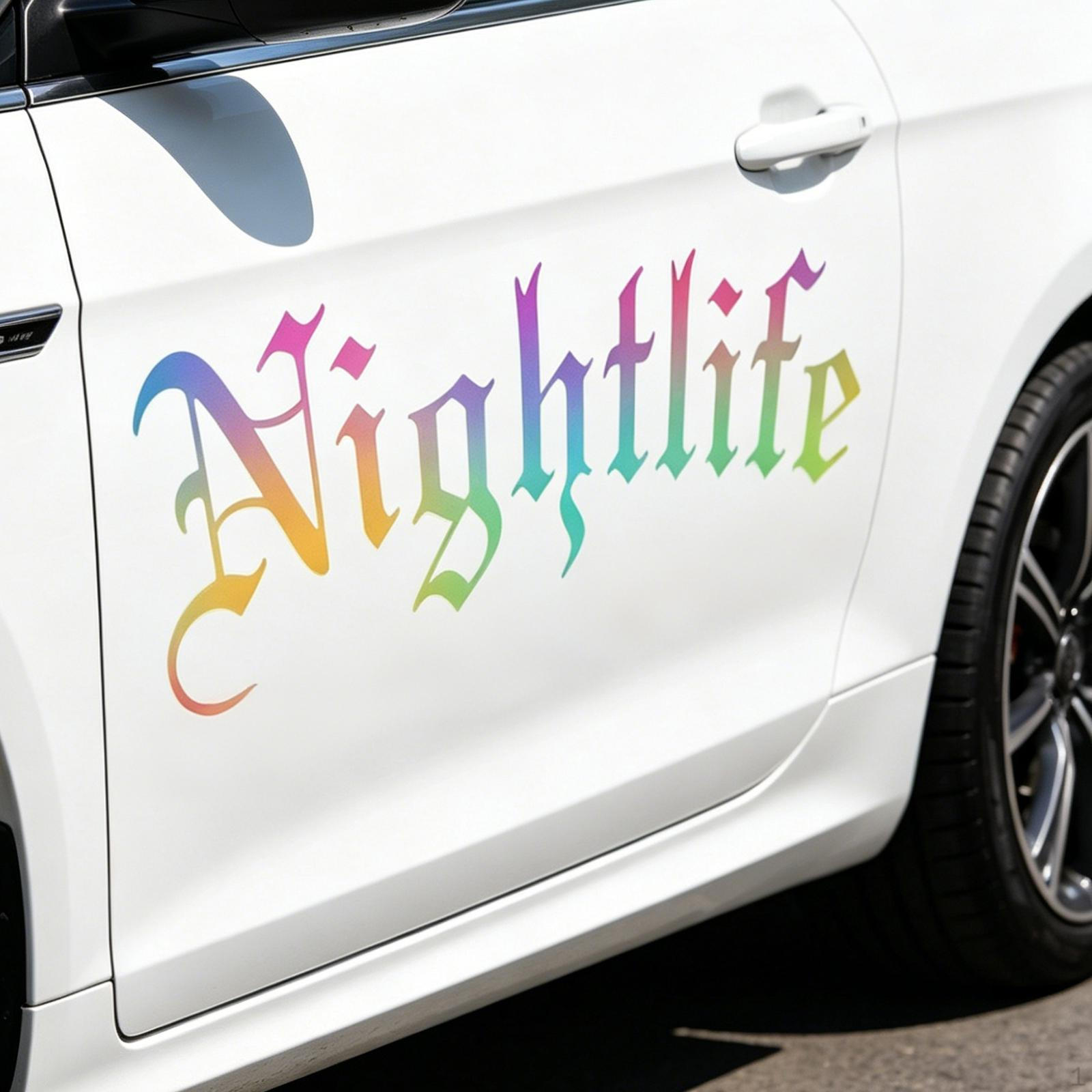 

Car Stickers Decals Decor Creative Easy Installation Funny Vehicle Auto for RV Bus Colorful