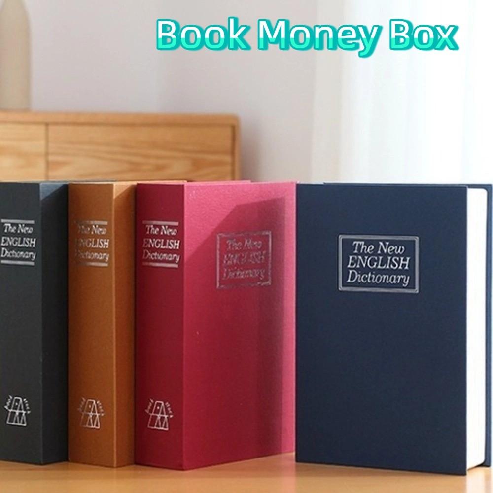 Simulation Piggy Bank with Lock Hollow Book Secret Safe Book Money Box  Valuables Storage