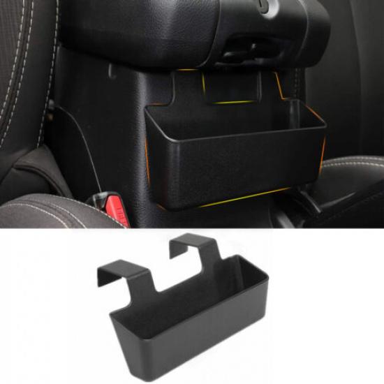 Center Armrest Storage Box Tray Cover Trim for Jeep Wrangler JK 2011-2018 Black