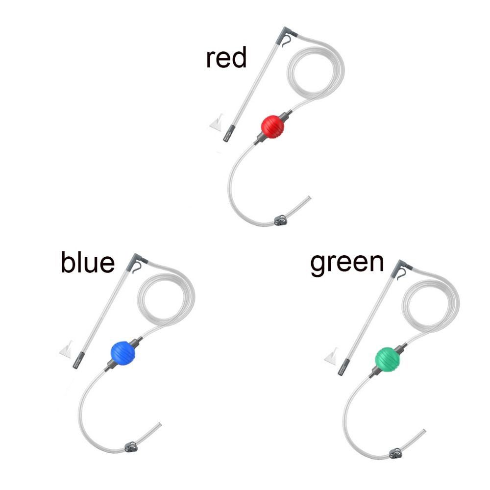 Removable Fish Tank Gravel Filter 1.9M Fish Tank Water Changer Siphon Water Pump Cleaner  Fish Tank