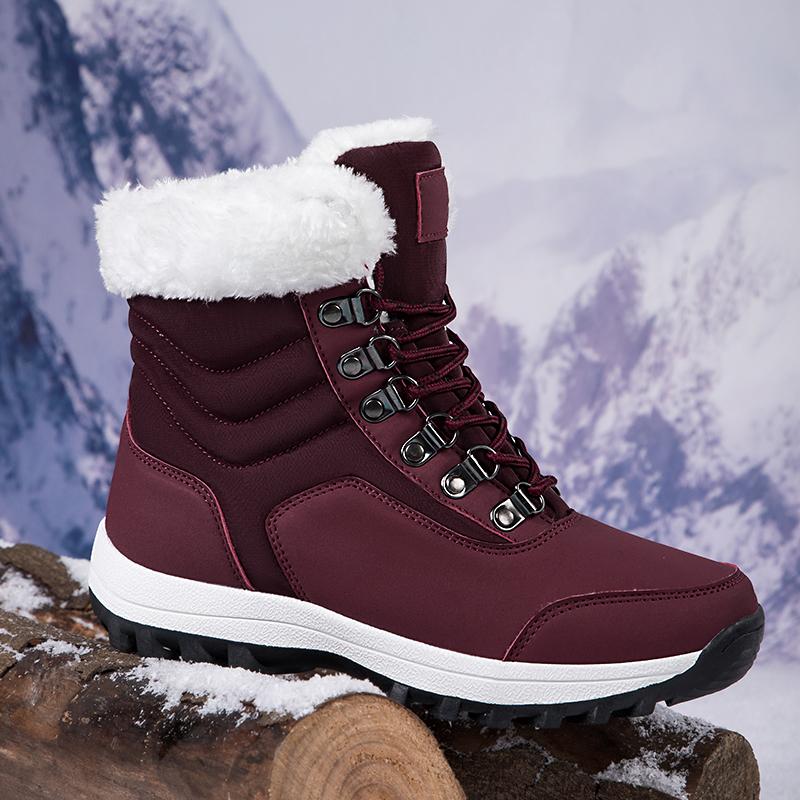 Fashion Snow Boots for Women Outdoor Anti-skid Thick Soled Height Increasing Cotton Shoes Woman 2024 Trend High Quality Casual Sneaker