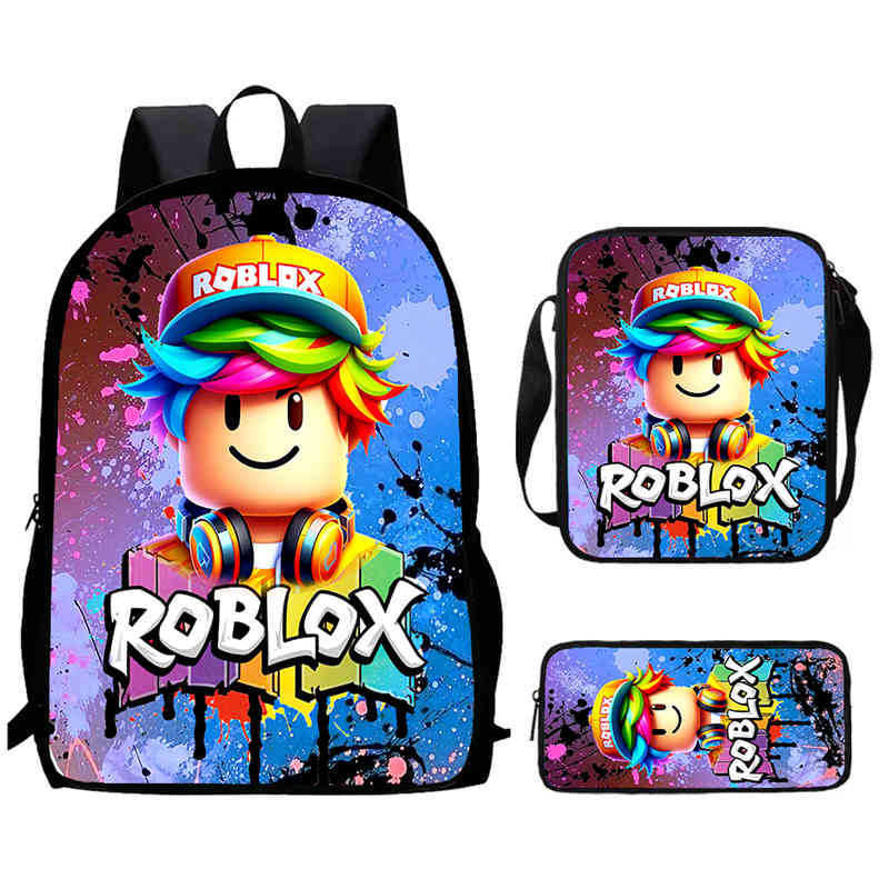 Roblox Printed Backpack, Children'S And Elementary School Bags