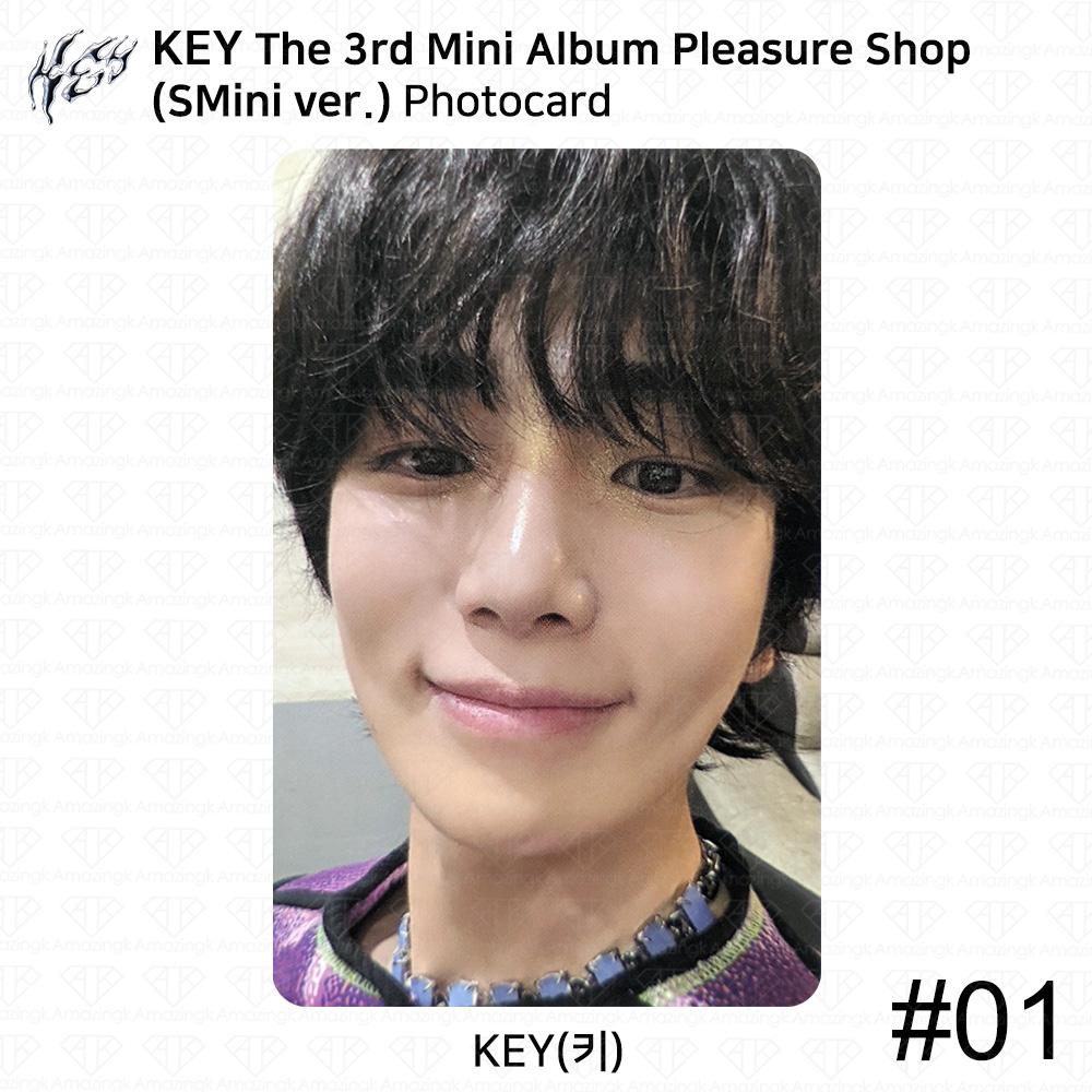 SHINee KLÍČ 3. Mini Album Pleasure Shop Oficiální Fotokarta SMini Skleněný Obal