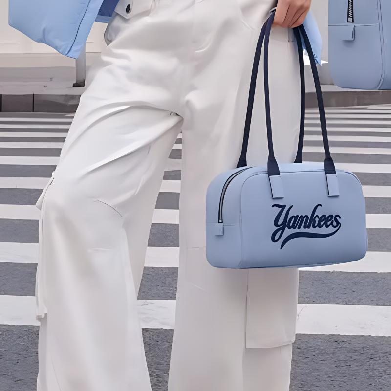 New MLB Polyester Handbag Shoulder Bag Regular Unisex Indigo 3ABQL054N-50INS