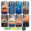 Airplane Plane Phone Case For iPhone 14,16,15,13,17,12,Plus,Pro,Max Magnetic For Magsafe Frosted Cover