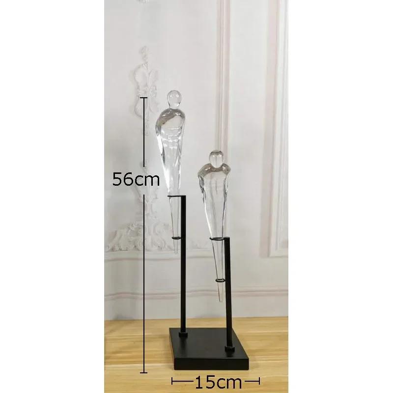 Abstract Figures Transparent Statue Creative Ornaments Minimalist Crafts Character Resins Sculpture Living Room Decoration