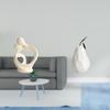 Artistic Resin Figurine Sculpture Collection Featuring Geometric Porcelain Fruit Ornament for Desk
