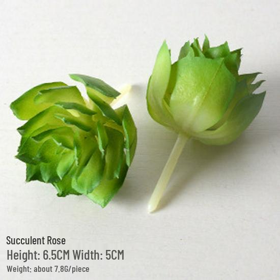 Mini Flocking Artificial Succulent Bonsai for DIY Wall Decor