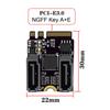 Cablecc NGFF Key A+E PCI Express To SATA 3.0 6Gbps Dual Port Adapter Converter Hard Drive Expansion Card JMB582 2230