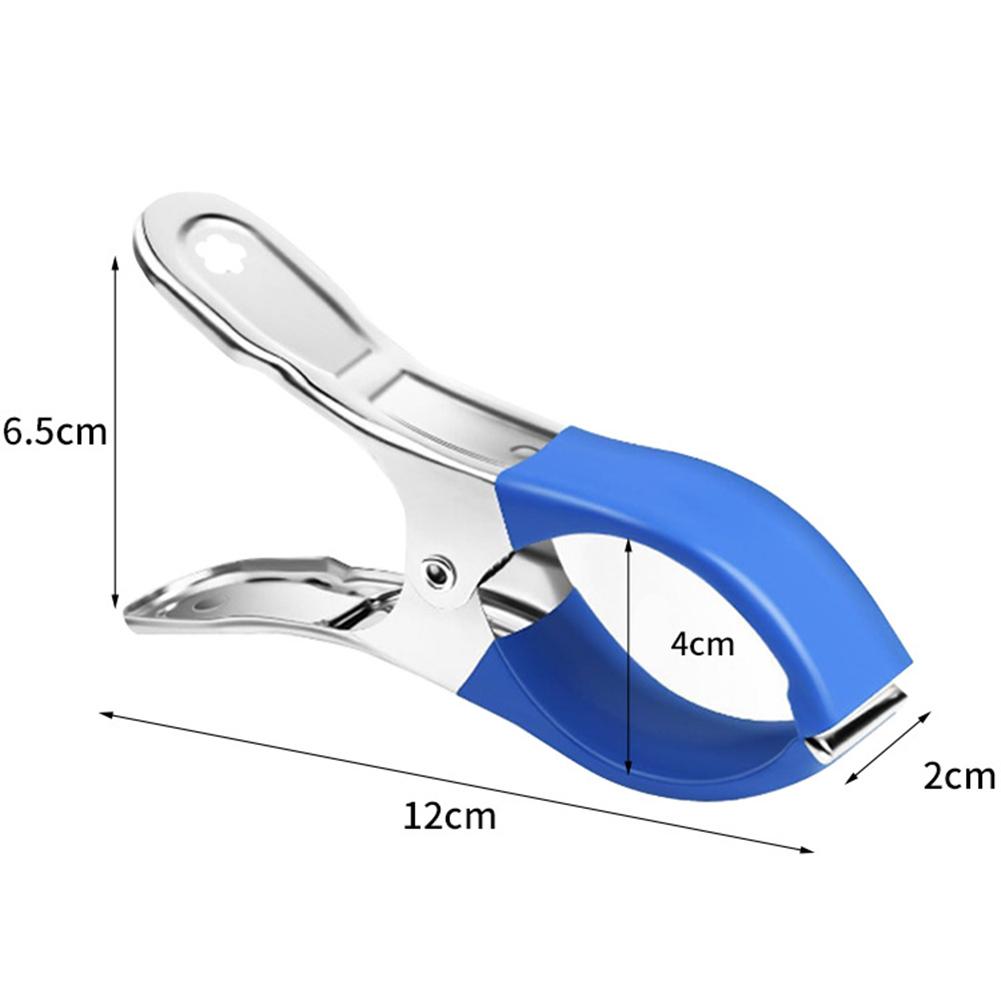 6/30PCS Stainless Steel Pool Cover Clips Heavy Duty Windproof Spring Clips For Drying Clothes Sealing Snack Multifunction Clip