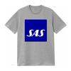 New Shirt Sas Scandinavian Airlines Logo T Funny Size S To 5xl Vintage Washed Homme Unisex Casual Graphic Comfortable