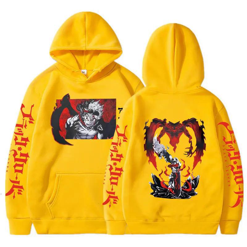 Black Clover Anime Clothes Asta Printed Hoodies