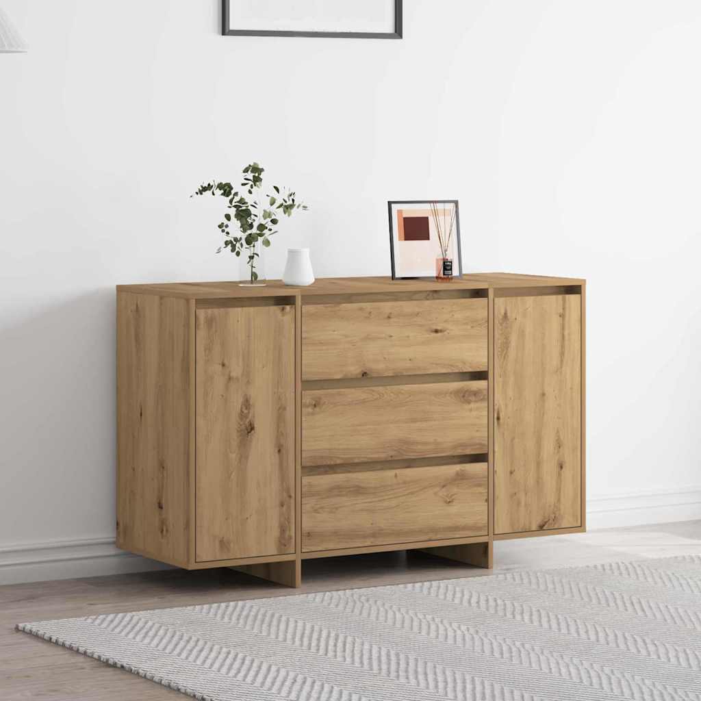 Artisan Oak Sideboard 120 x 41 x 75 cm Particleboard