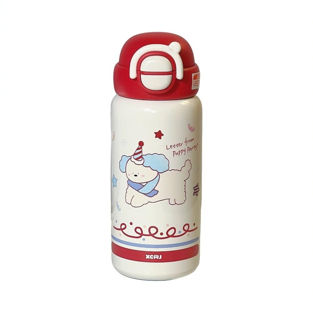 500ml Coffee Mug Stainless Steel Students Sippy Cup Cute Travel Water Bottle