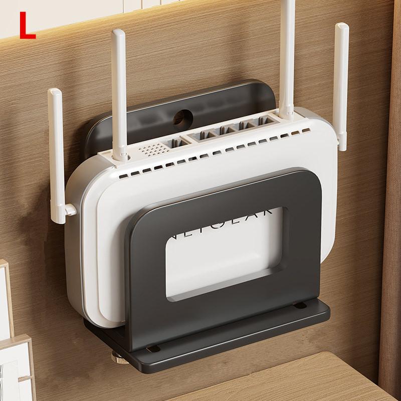 Strong Adhesive Adjustable Wall Mount Holder for Router Modem TV Box Media Player Anti-drop Space Saving Home Entertainment